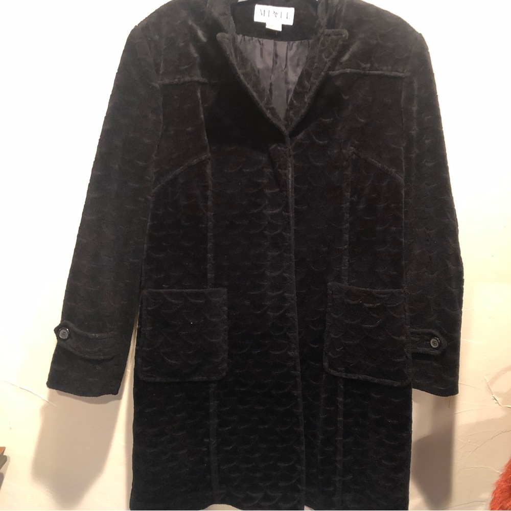 MIXIT vintage plush textured coat. Size L